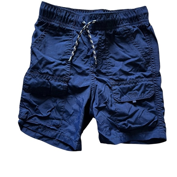 Old Navy Boys Navy Drawstring Cargo Shorts | 4T - Picture 1 of 4